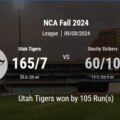 Utah Tigers Crush Sincity Strikers with a 105-Run Victory